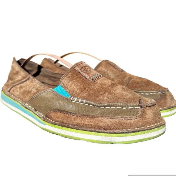 Ariat Cruiser Slip On Loafer Shoes Lightweight Casual Outdoor Brown 8.5B - Picture 2 of 7